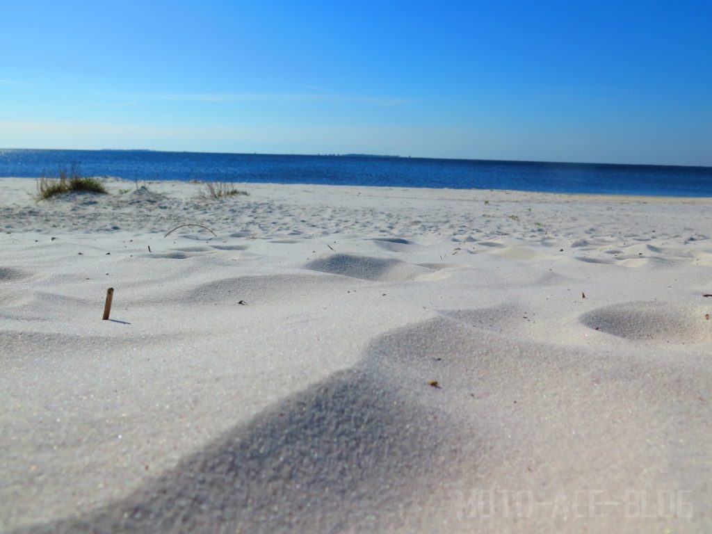 ガルフパークビーチの砂