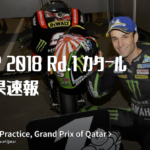 MotoGP2018 Rd.1 QATAR 予選結果速報