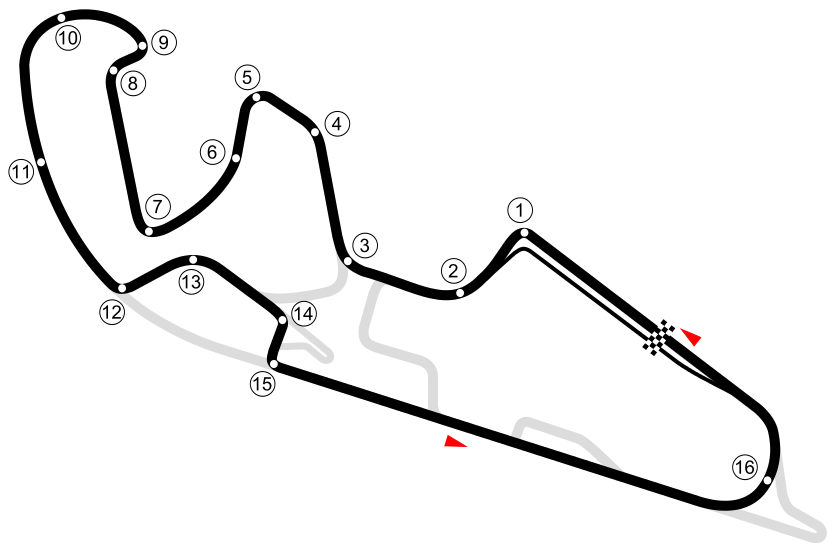 スペイン　アラゴンサーキットマップ