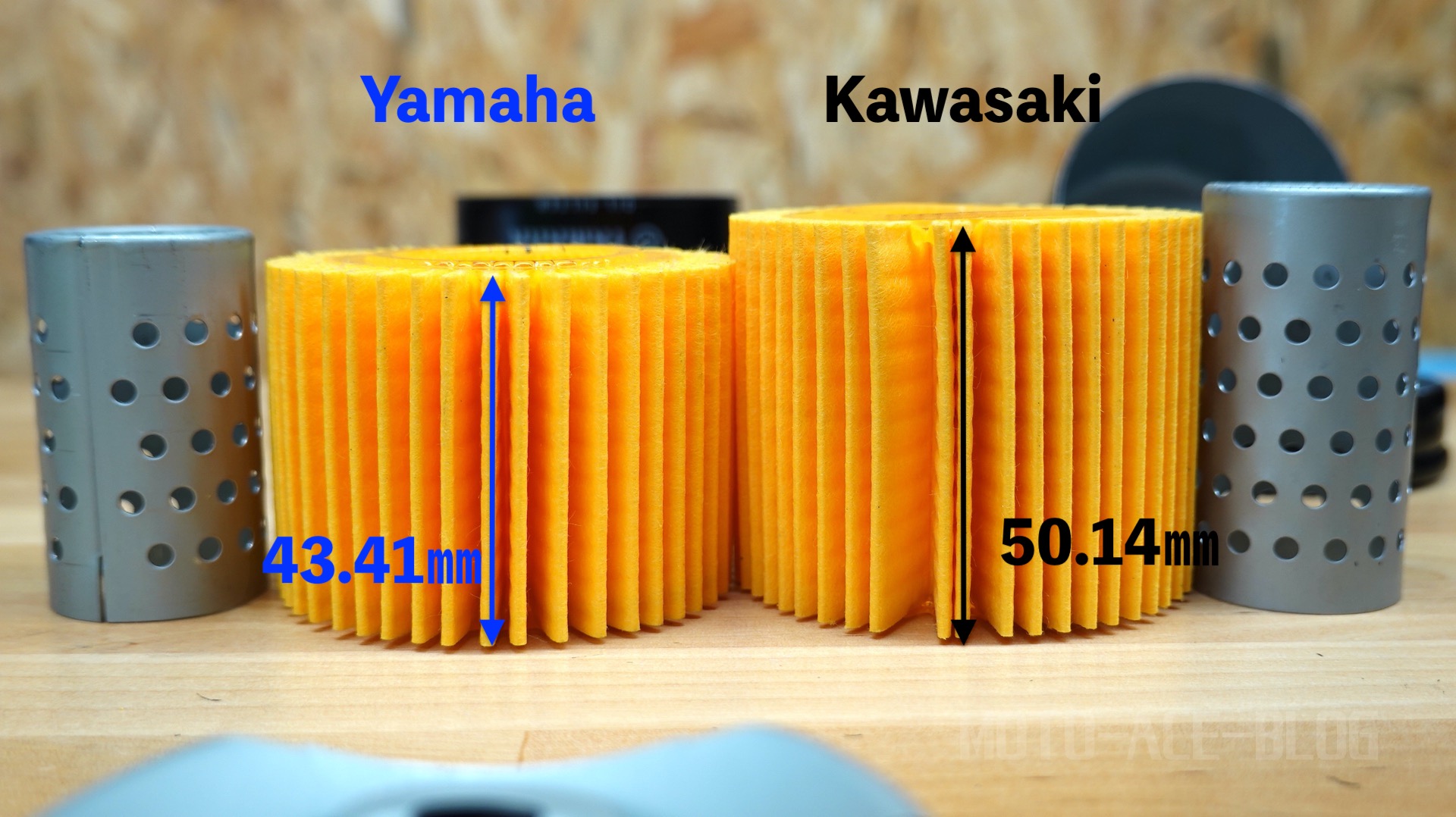 YamahaとKawasakiのフィルター違い詳細